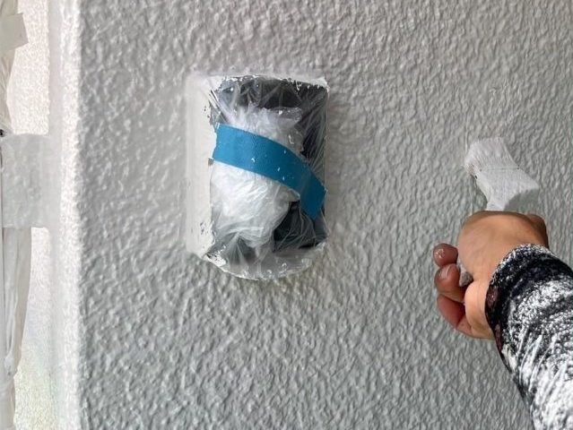 姫路市の外壁上塗り